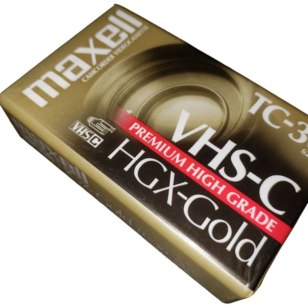 Maxwell TC-30 Camcorder Video Cassette VHS-C Premium High Grade HGX-Gold